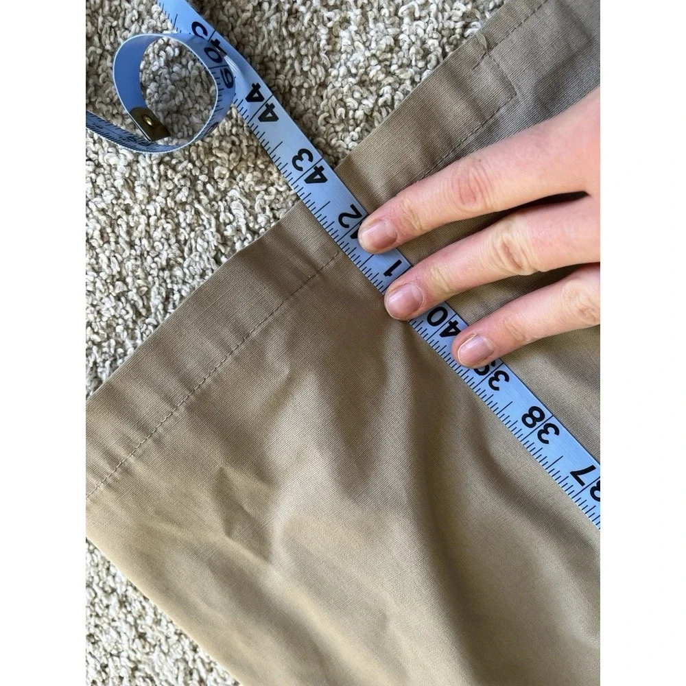 VTG 70s London Fog Trench Coat Men 44 Tan Double Breasted Belt Line USA Classic - Picture 12 of 13